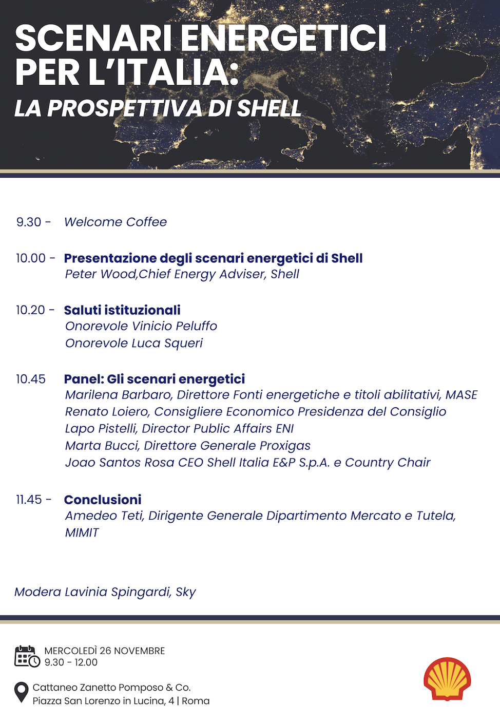 Scenari energetici per l'Italia: la prospettiva di Shell